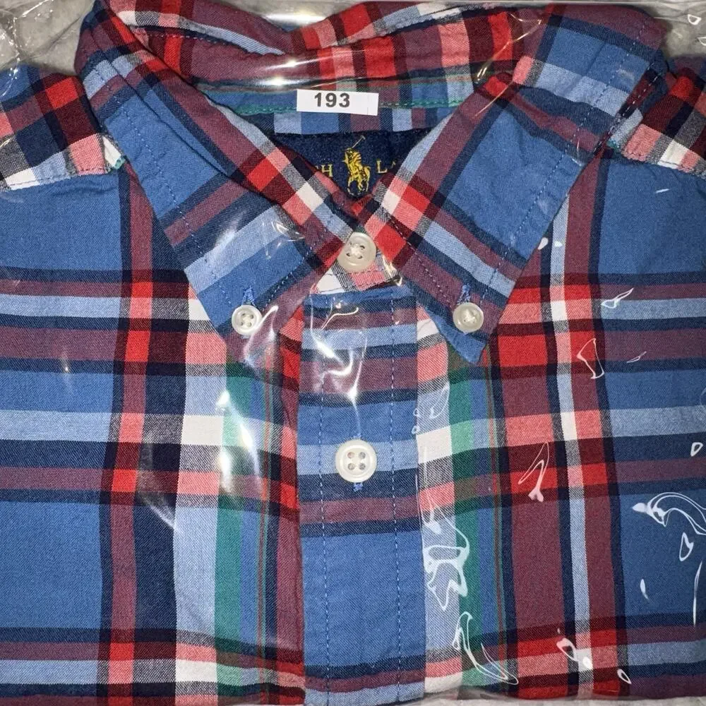 Ralph Lauren Short Sleeve Button Down Shirt Large 14/16 Boy’s